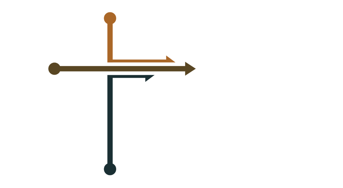 Three streams cross - Disciples History Logo.